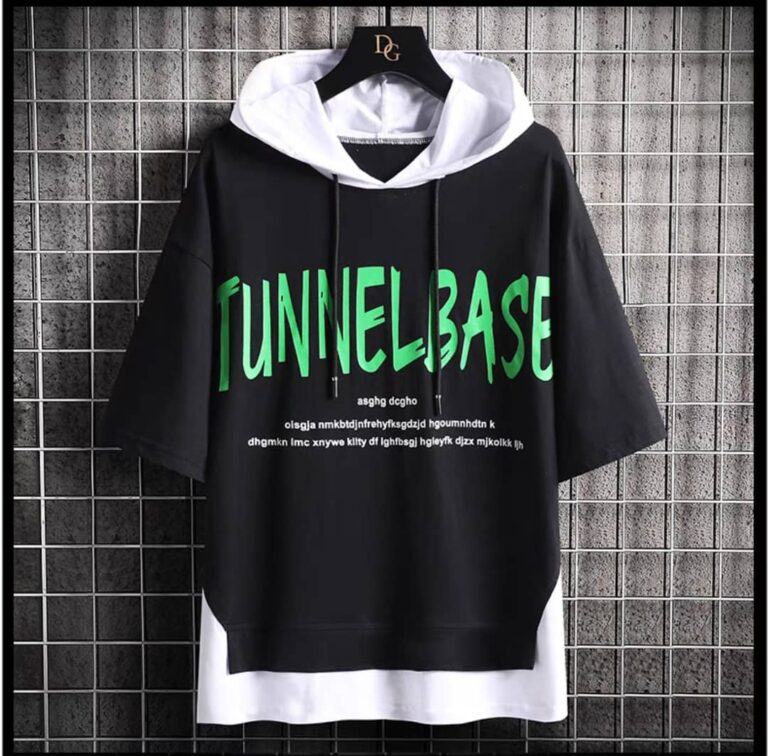 تیشرت کلاهدار لش پنبه