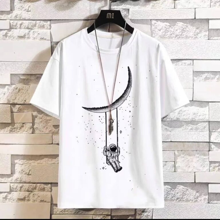 تیشرت لش طرح دار ماه