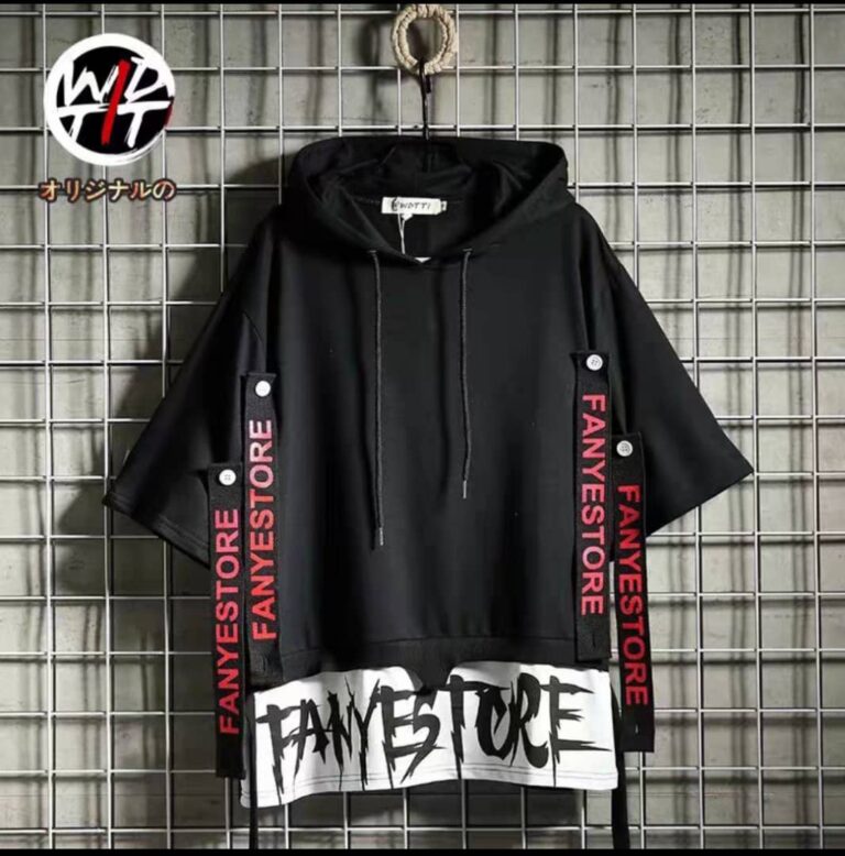 تیشرت نخ پنبه کلاهدار