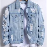 کت جین زاپ دار