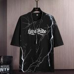 تیشرت طرح رعد جنس پنبه