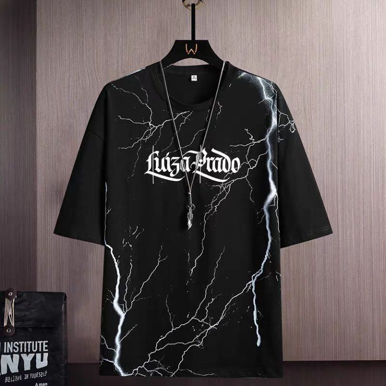 تیشرت طرح رعد جنس پنبه