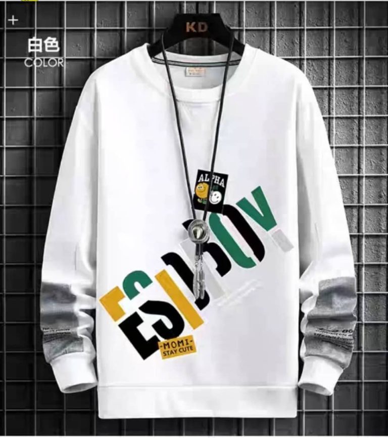 تیشرت آستین بلند نخ پنبه