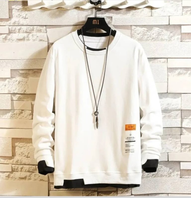 تیشرت آستین بلند نخ پنبه