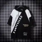 تیشرت آستین کوتاه کلاهدار