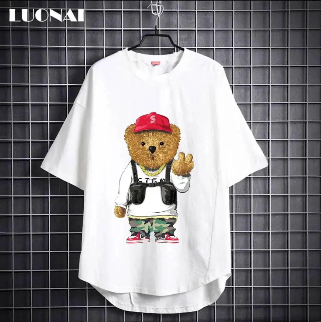 تیشرت طرح دار خرسی - Image 3