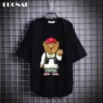 تیشرت طرح دار خرسی