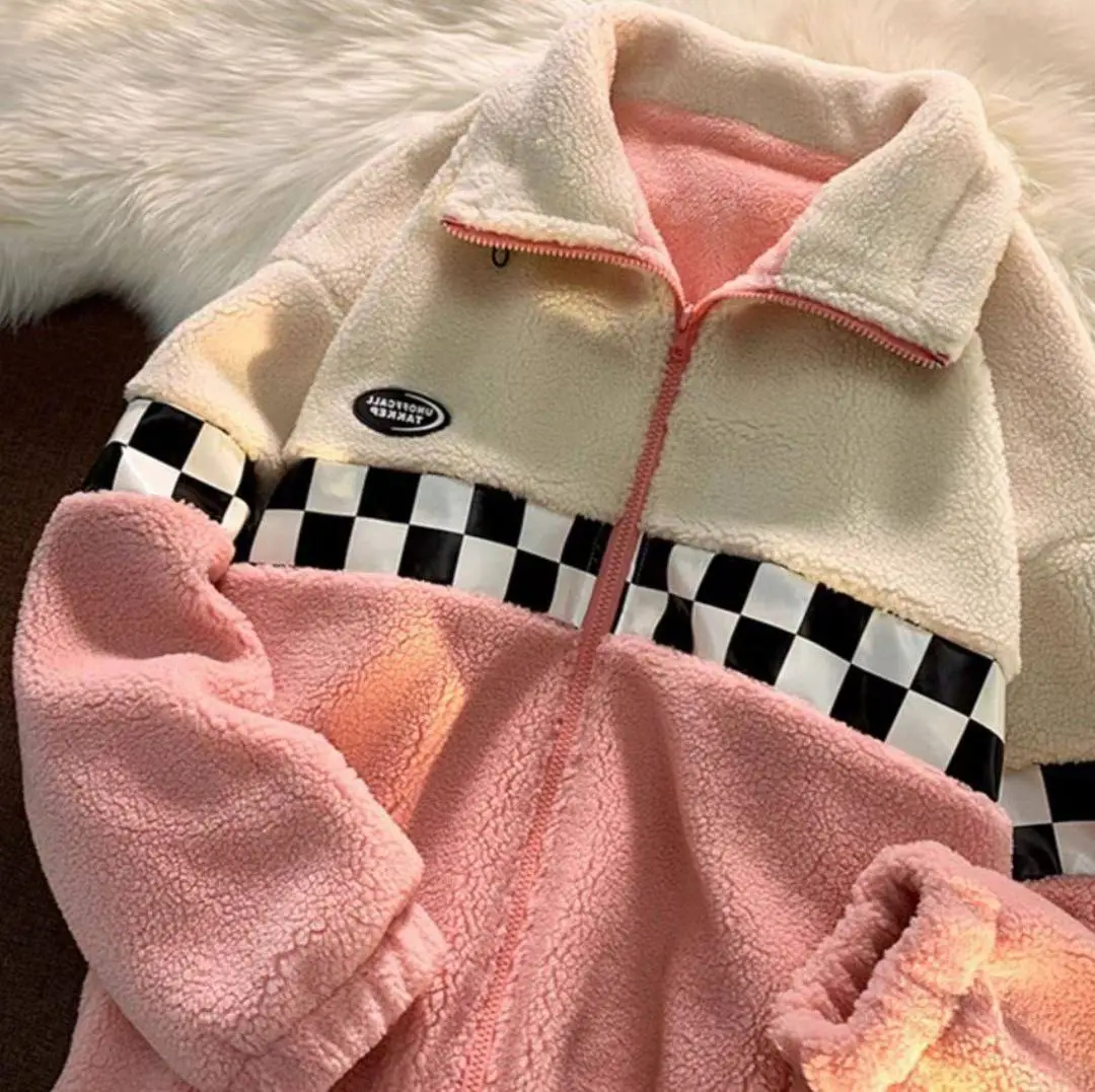 سویشرت تدی زیپ دار قواره دار