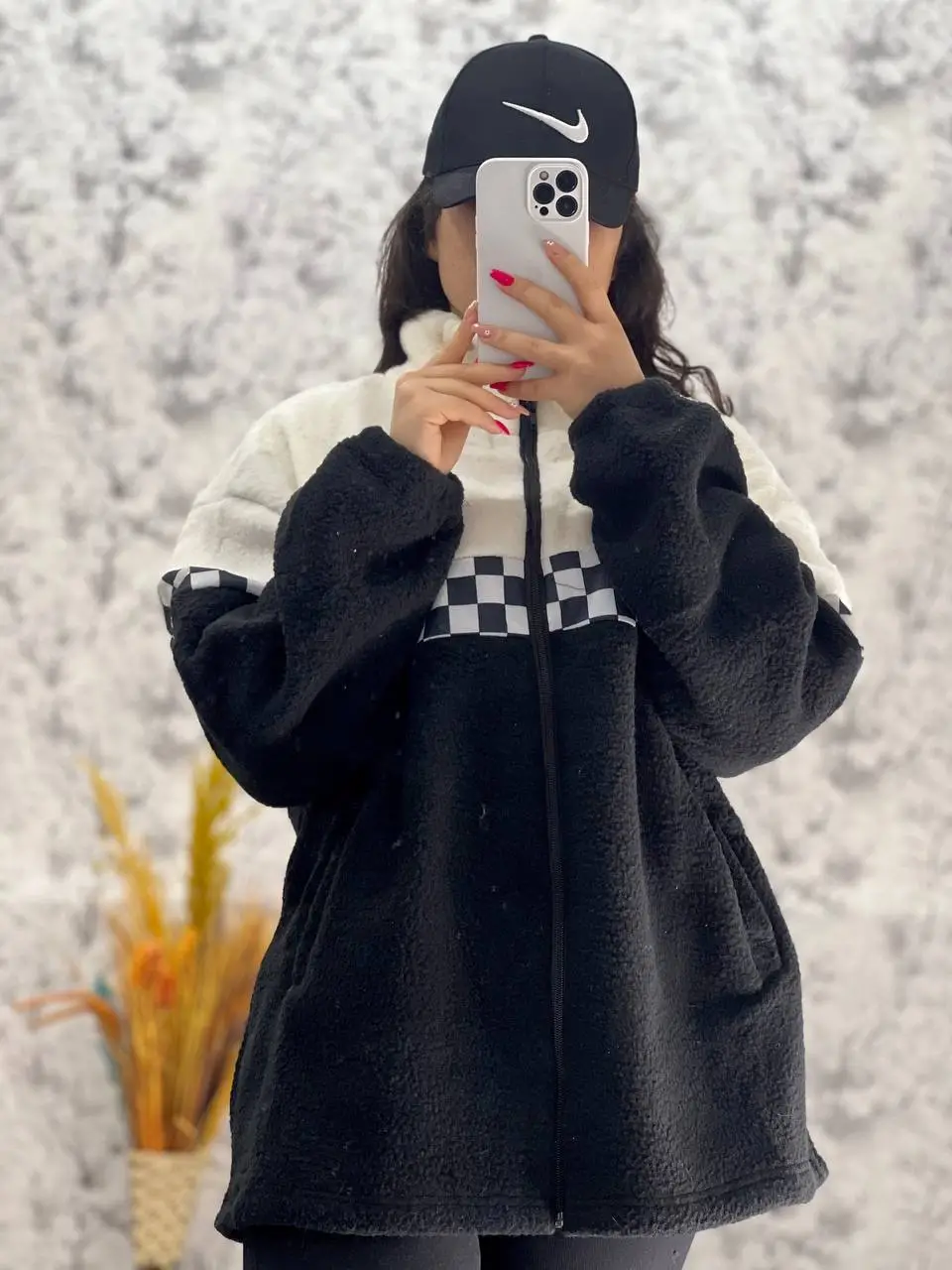 سویشرت تدی زیپ دار قواره دار - Image 9