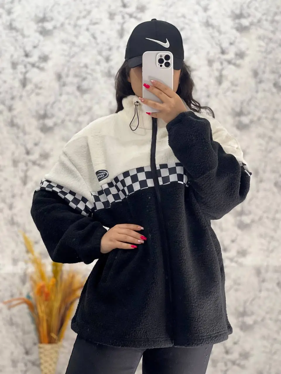 سویشرت تدی زیپ دار قواره دار - Image 10