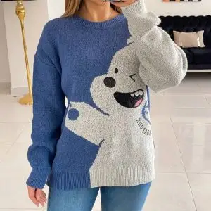 بافت اسپورت طرح دار کیوت