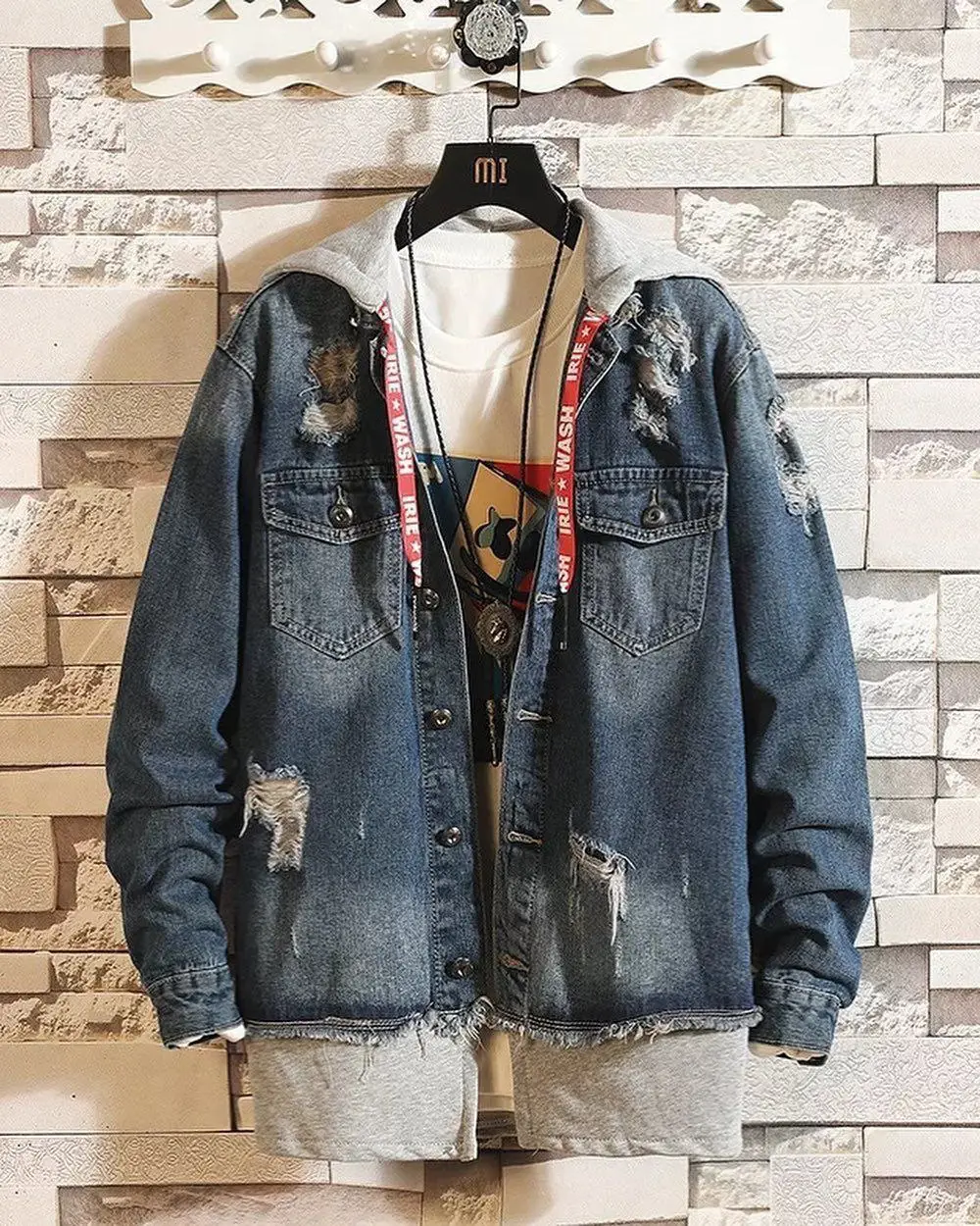 کت جین کلاهدار  (کیفیت عالی)