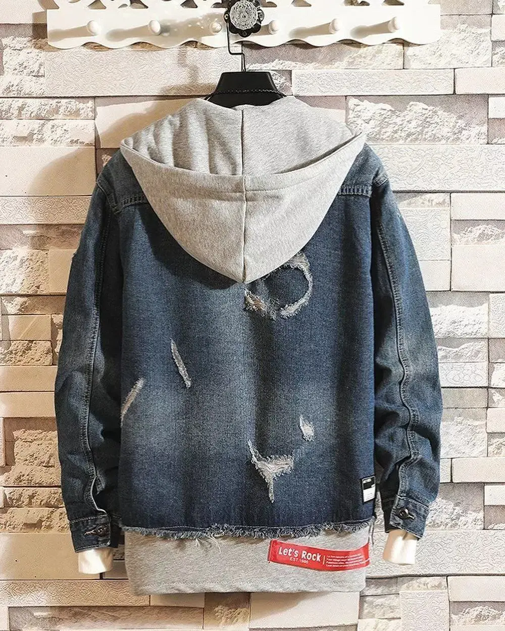 کت جین کلاهدار  (کیفیت عالی) - Image 3