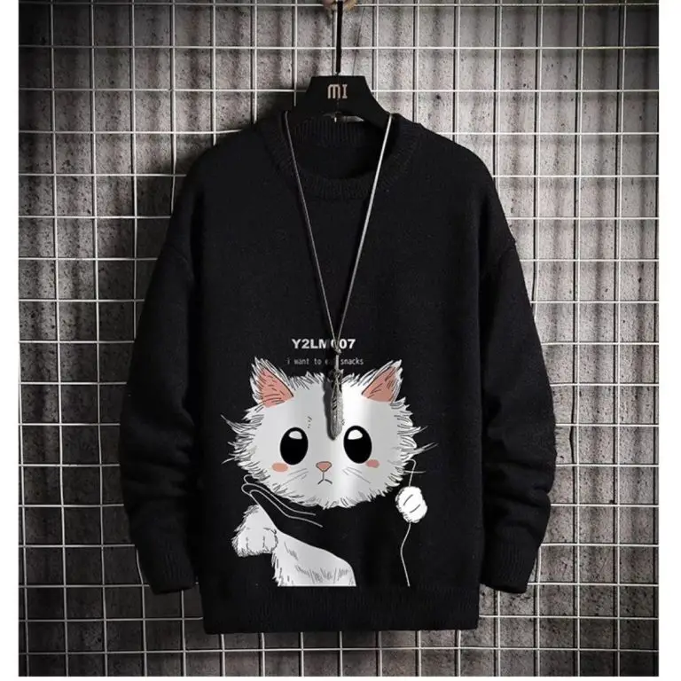 تیشرت آستین بلند گربه