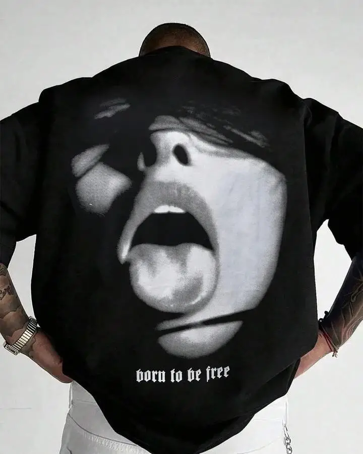 تیشرت لش طرح چاپی