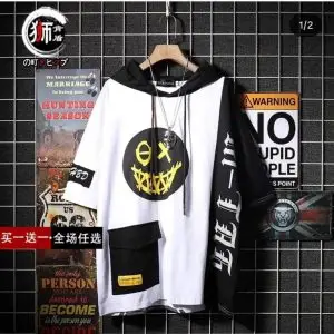 تیشرت کلاهدار طرح ایموجی