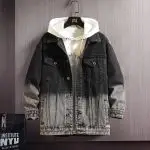 کت جین دورنگ پنبه