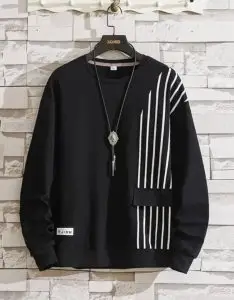 تیشرت آستین بلند نخ پنبه 